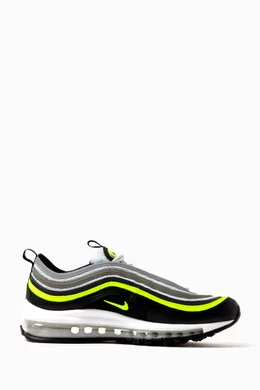 کفش روزمره/تمرینی Nike Air Max 97 رنگ مشکی / سبز نئونی / خاکستری (استوک اورجینال)