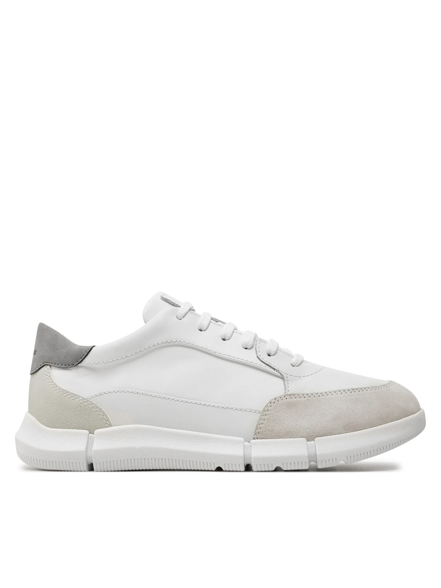 کتانی روزمره مردانه Geox مدل sneaker با رویه چرم و جیر (استوک اورجینال)