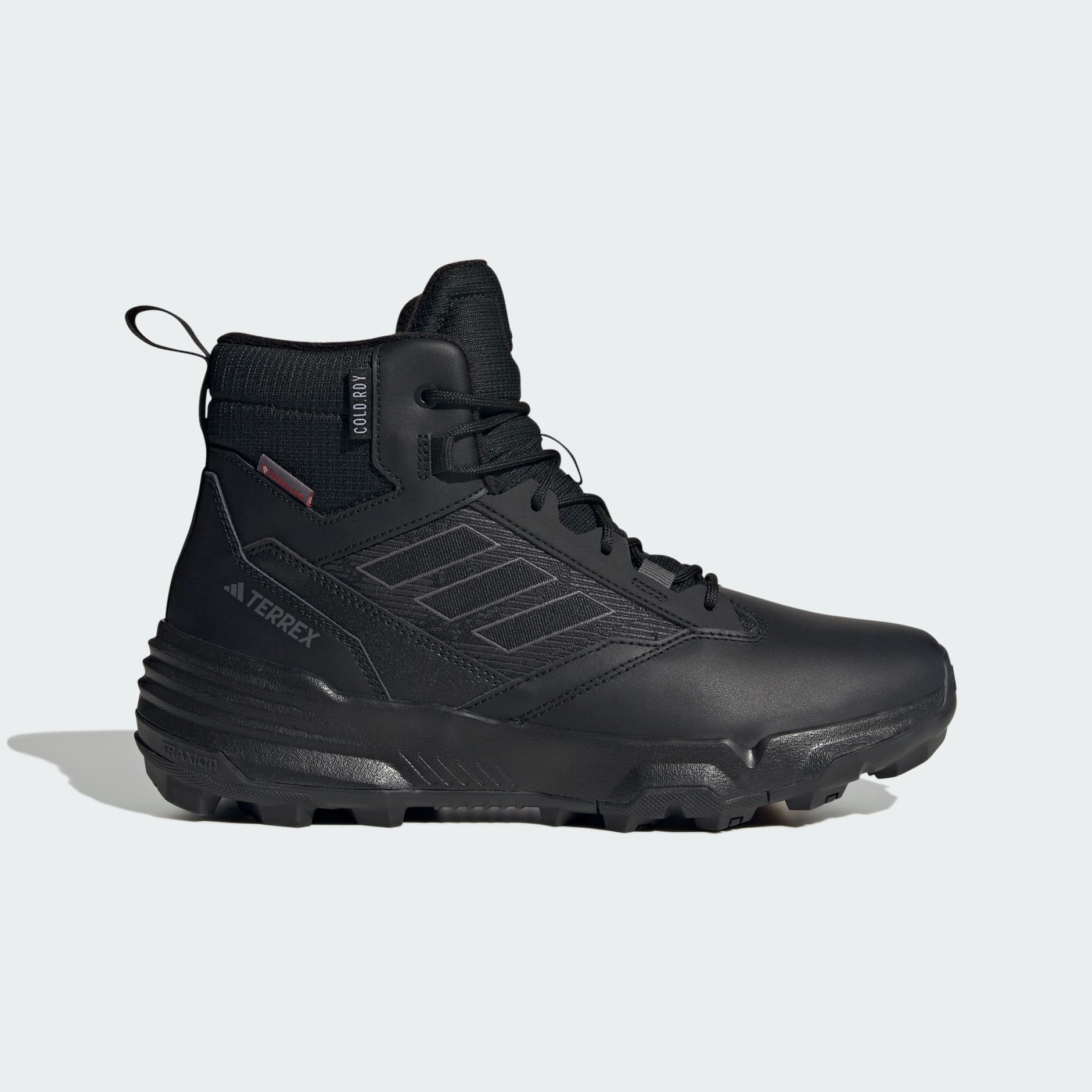 نیم‌بوت ترکینگ مردانه آدیداس Terrex Unity Leather Mid COLD.RDY رنگ مشکی (استوک اورجینال)