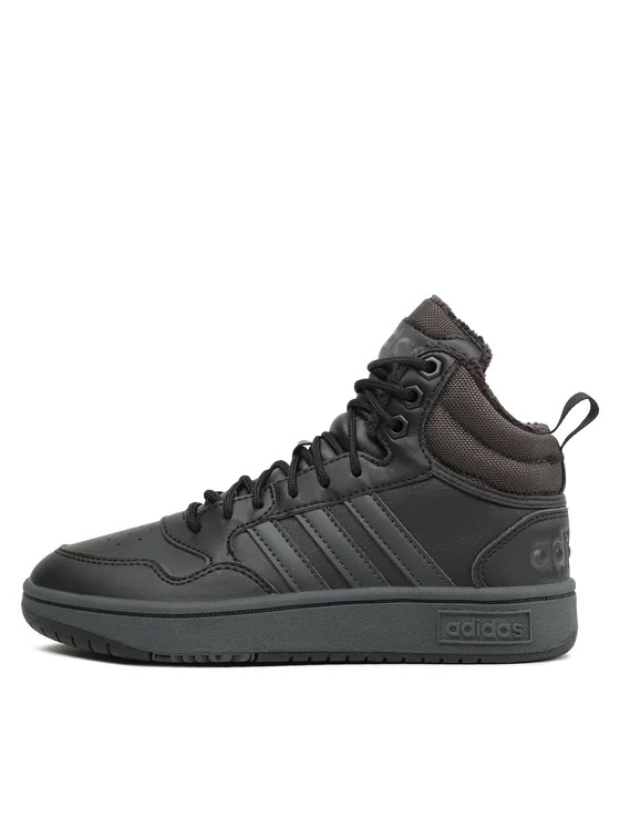 کفش روزمره مردانه Adidas Hoops 3.0 Mid Winterized رنگ مشکی تمام (استوک اورجینال)