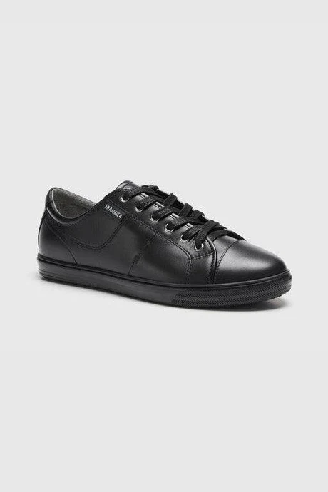 کفش کژوال مردانه FRANKEE مدل Leather Lace-Up Sneaker (استوک اورجینال)